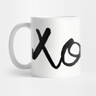 XOXO monochrome Mug